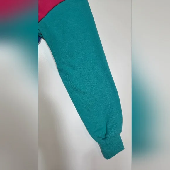 Vintage 90s Kids Colorblock Cardigan Sweater Granny Core Talbot Kids Sz XLRetro - Picture 7 of 11